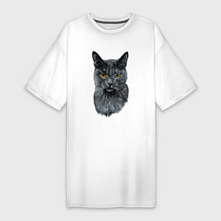 Женская футболка-платье Русская голубая кошка
