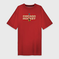 Женская футболка-платье CHICAGO BLACKHAWKS NHL ЧИКАГО НХЛ