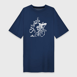 Женская футболка-платье Scratch - трековые велогонки