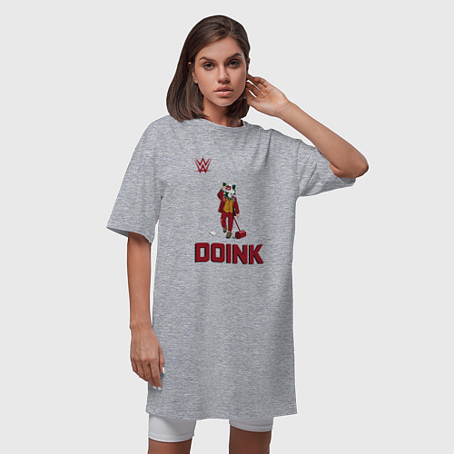 Женская футболка-платье DOINK Клоун / Меланж – фото 3