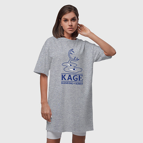Женская футболка-платье Каге / Меланж – фото 3