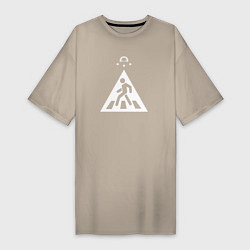 Женская футболка-платье Знак Пришельцы-пешеходы