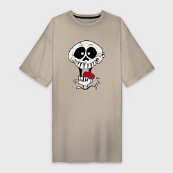Женская футболка-платье Smile Hype Skull