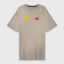 Женская футболка-платье Pac-man 8bit