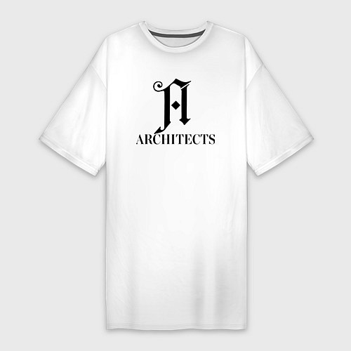 Женская футболка-платье Architects epitaph / Белый – фото 1