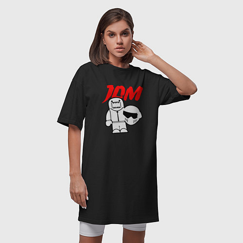 Женская футболка-платье JDM Japan Racer / Черный – фото 3