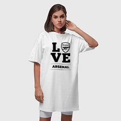 Футболка женская-платье Arsenal Love Классика, цвет: белый — фото 2