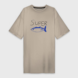 Женская футболка-платье Super tuna jin