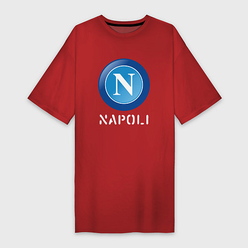 Женская футболка-платье SSC NAPOLI Napoli / Красный – фото 1