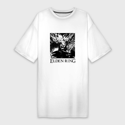 Женская футболка-платье MALENIA - ELDEN RING УЛДЕН РИНГ / Белый – фото 1