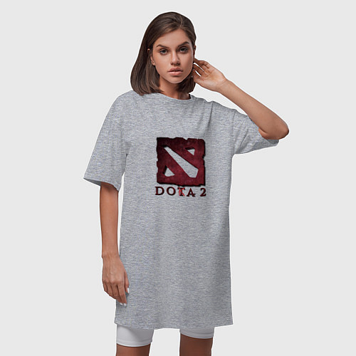 Женская футболка-платье Dota 2 Doka 2 / Меланж – фото 3
