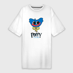 Женская футболка-платье PoppyPlaytime Huggy Wuggy