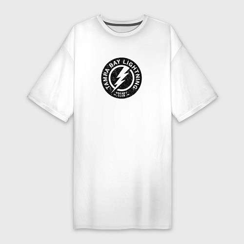 Женская футболка-платье Tampa Bay Lightning Серый / Белый – фото 1