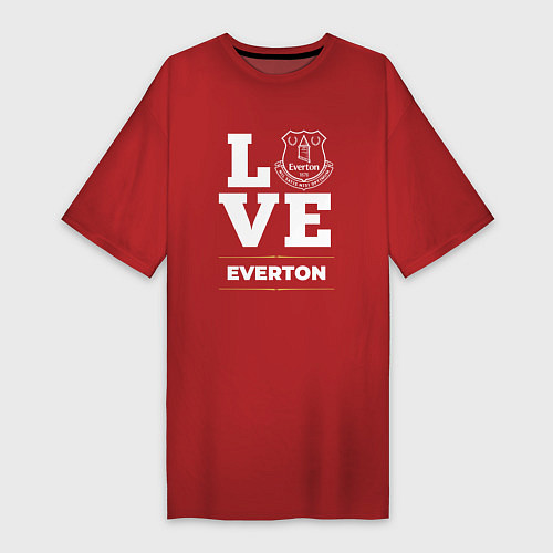 Женская футболка-платье Everton Love Classic / Красный – фото 1