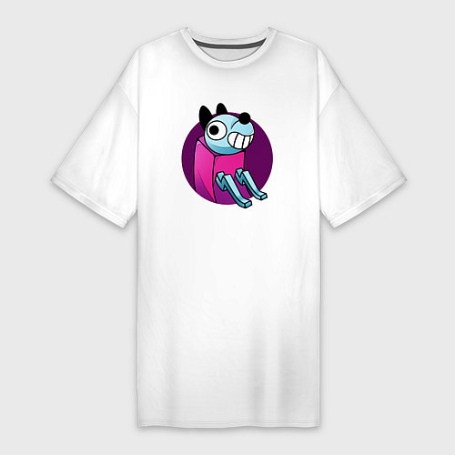 Женская футболка-платье Game Wobbledog / Белый – фото 1