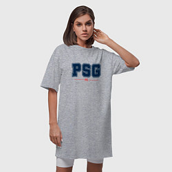 Футболка женская-платье PSG FC Classic, цвет: меланж — фото 2