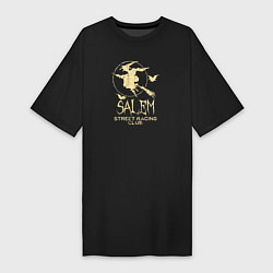 Футболка женская-платье Salem Street Racing Club, цвет: черный
