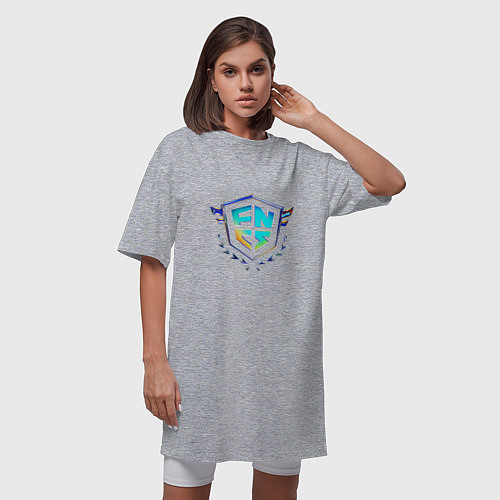 Женская футболка-платье Эпичное соревнование / Меланж – фото 3