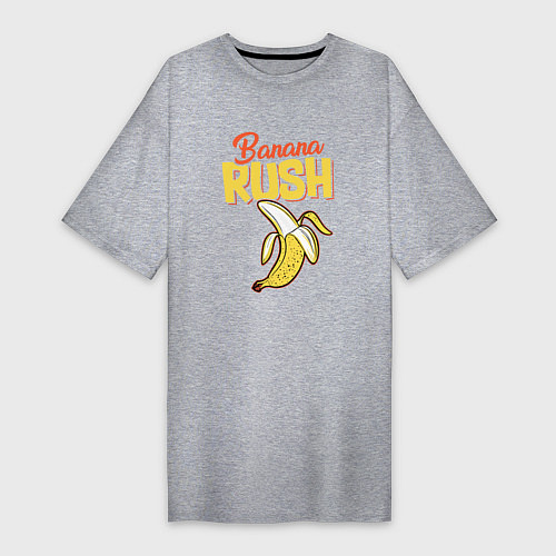 Женская футболка-платье Banana rash / Меланж – фото 1