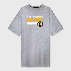 Футболка женская-платье NHL Boston Bruins Team, цвет: меланж