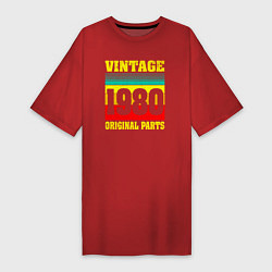 Женская футболка-платье Винтаж 1980 оригинальные детали