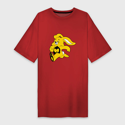 Женская футболка-платье Wu-Tang Bunny / Красный – фото 1
