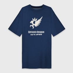 Женская футболка-платье Дети императора хаос винтаж лого