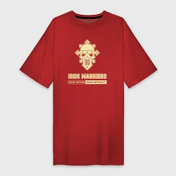 Женская футболка-платье Железные воины хаос винтаж лого
