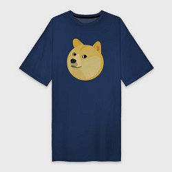 Женская футболка-платье Пухленький Пёс Доге