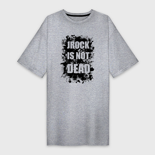 Женская футболка-платье JRock is not dead / Меланж – фото 1