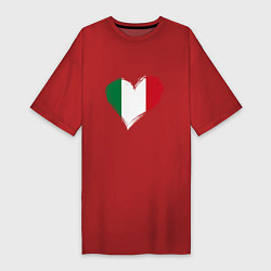 Женская футболка-платье Сердце - Италия