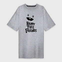 Женская футболка-платье Happy Three Friends - LOGO