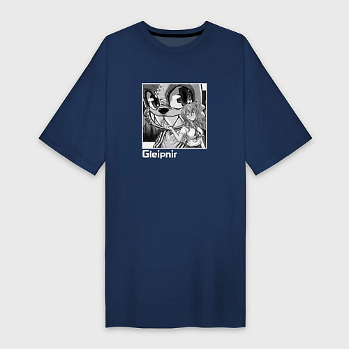 Женская футболка-платье Сюти и Клэр / Тёмно-синий – фото 1
