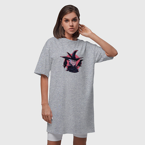 Женская футболка-платье Rick and Crows / Меланж – фото 3