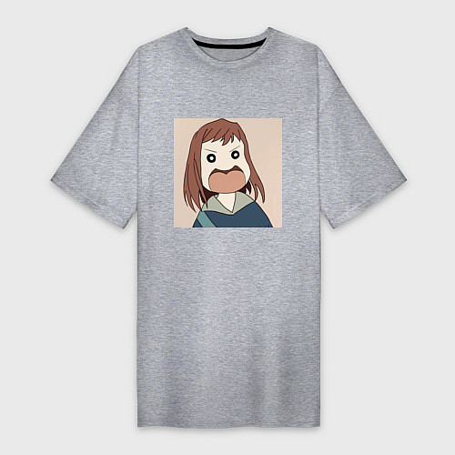 Женская футболка-платье Аниме FLCL - Мамими / Меланж – фото 1