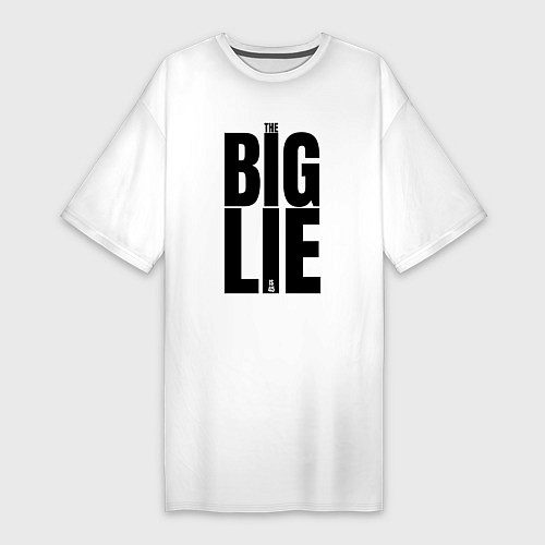 Женская футболка-платье Большая маленькая ложь логотип / Белый – фото 1