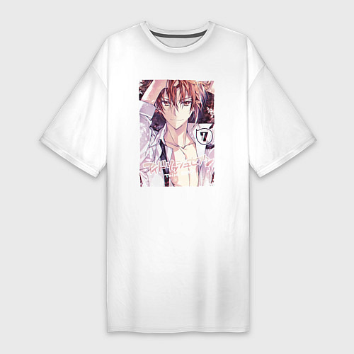 Женская футболка-платье Рику Нанасэ - Семёрка идолов / Белый – фото 1