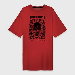 Женская футболка-платье Megadeth Thirteen