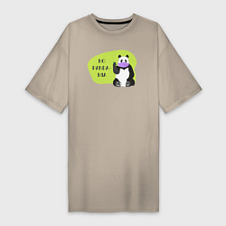 Женская футболка-платье Панда - No pandamia