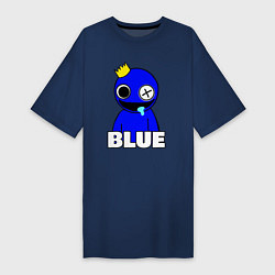 Женская футболка-платье Радужные друзья улыбчивый Синий