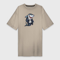 Женская футболка-платье Офисная акула