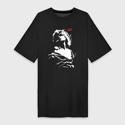 Женская футболка-платье Девушка с сигаретой - SWAG