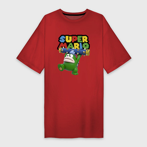 Женская футболка-платье Super Mario - Spike - Character / Красный – фото 1