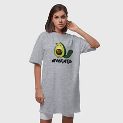 Футболка женская-платье Avocado - AvoCATo - Joke, цвет: меланж — фото 2