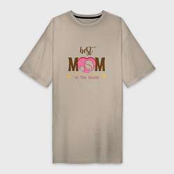 Женская футболка-платье Лучшая мама на планете