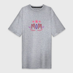 Женская футболка-платье Flowers mom