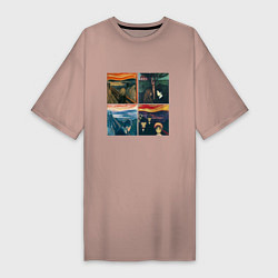 Женская футболка-платье Edvard Munch
