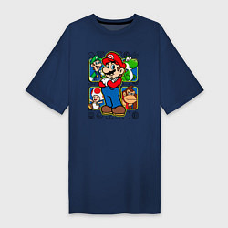 Женская футболка-платье Супер Марио