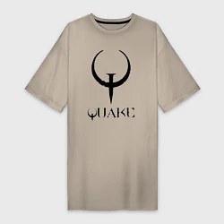 Женская футболка-платье Quake I logo