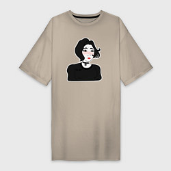Женская футболка-платье Doomer-girl